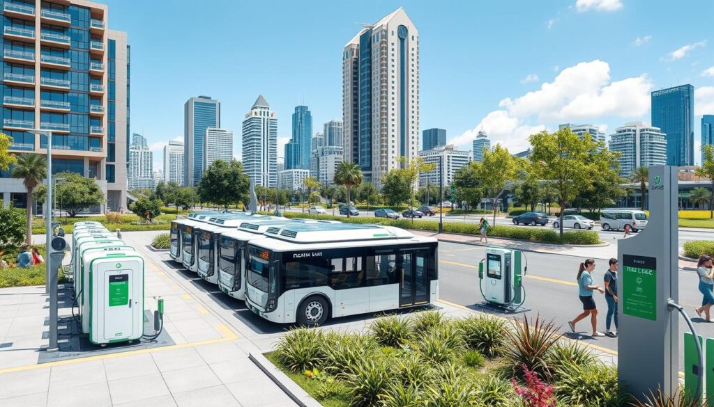 Electric bus charging stations Electric bus charging stations