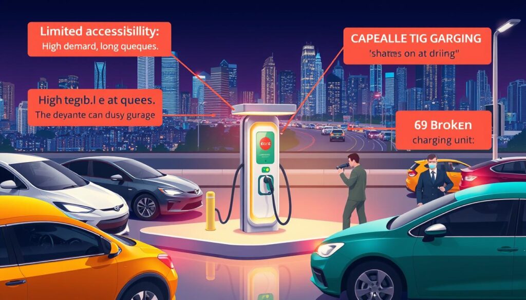 Electric car charging infrastructure challenges