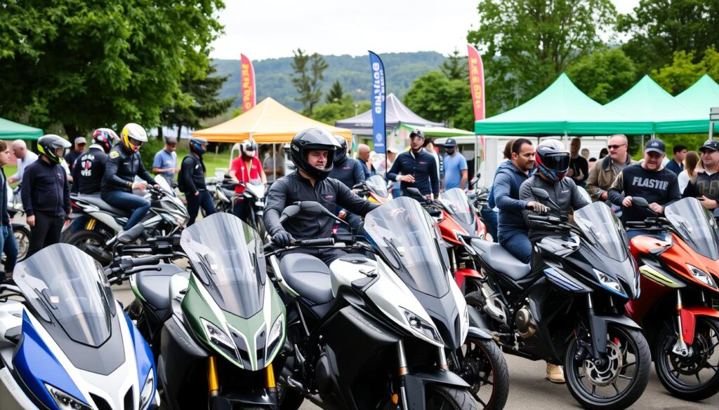 Electric motorcycle club meetup