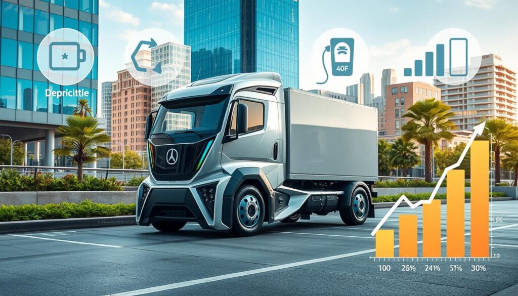 Electric truck depreciation factors