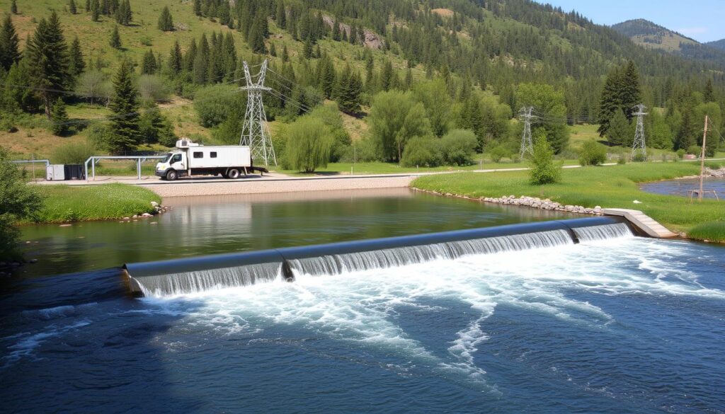 Run-of-river hydropower system